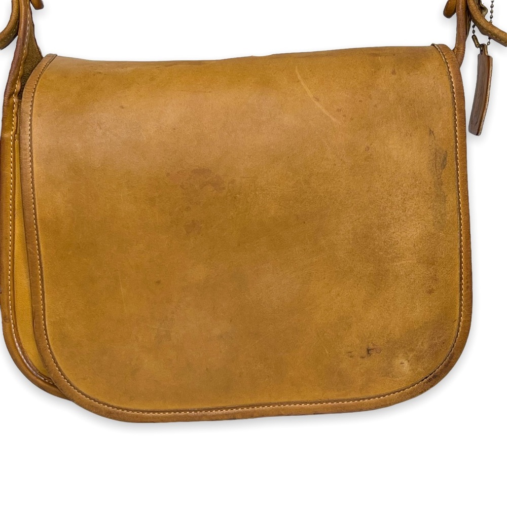 Coach Classic Pouch Shoulder Bag Tan 1970’s